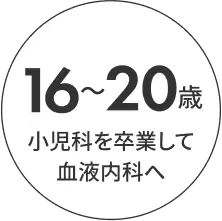 18〜25歳 小児科を卒業して血液内科へ